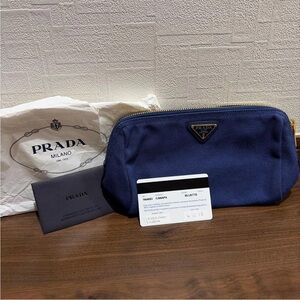Prada Blue Cosmetic Bag